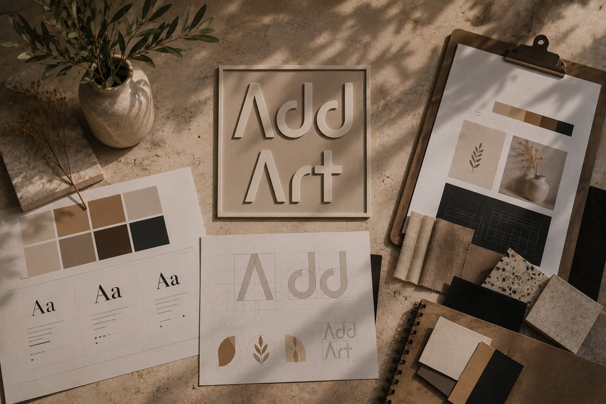 Processo de identidade visual e brand book Add Art